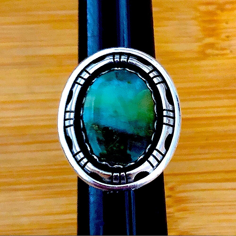 $385 Leonard Bruce Hodges Navajo Artisan Estate Ring Sterling Size 9 L.B.H.
